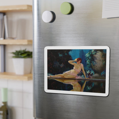 Reflections (Magazine Illustration) Refrigerator Magnet-The Sticker Space