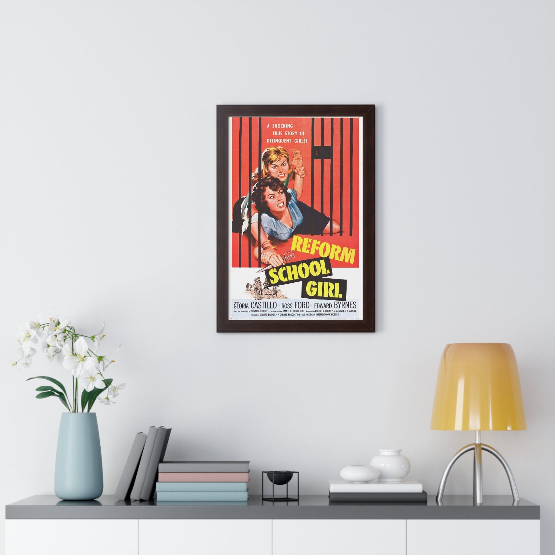 REFORM SCHOOL GIRL 1957 - Framed Movie Poster-The Sticker Space