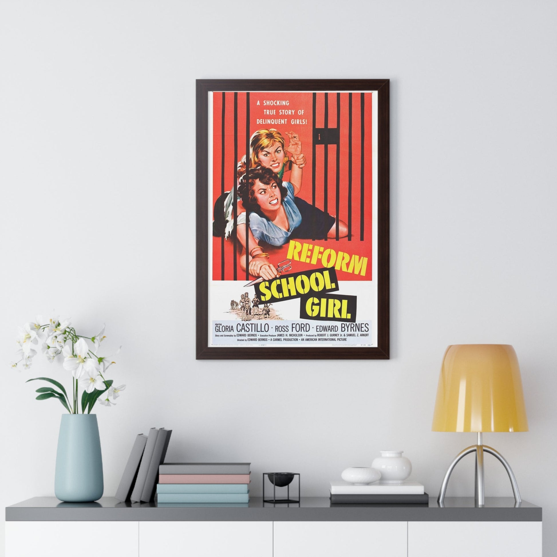 REFORM SCHOOL GIRL 1957 - Framed Movie Poster-The Sticker Space