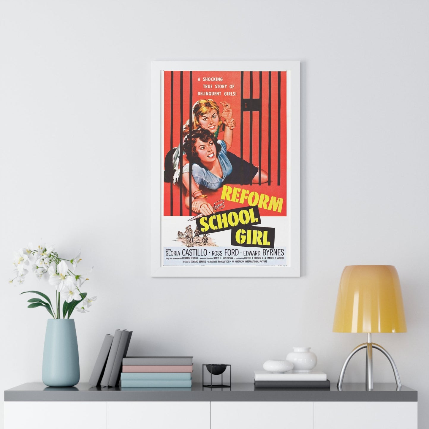 REFORM SCHOOL GIRL 1957 - Framed Movie Poster-The Sticker Space