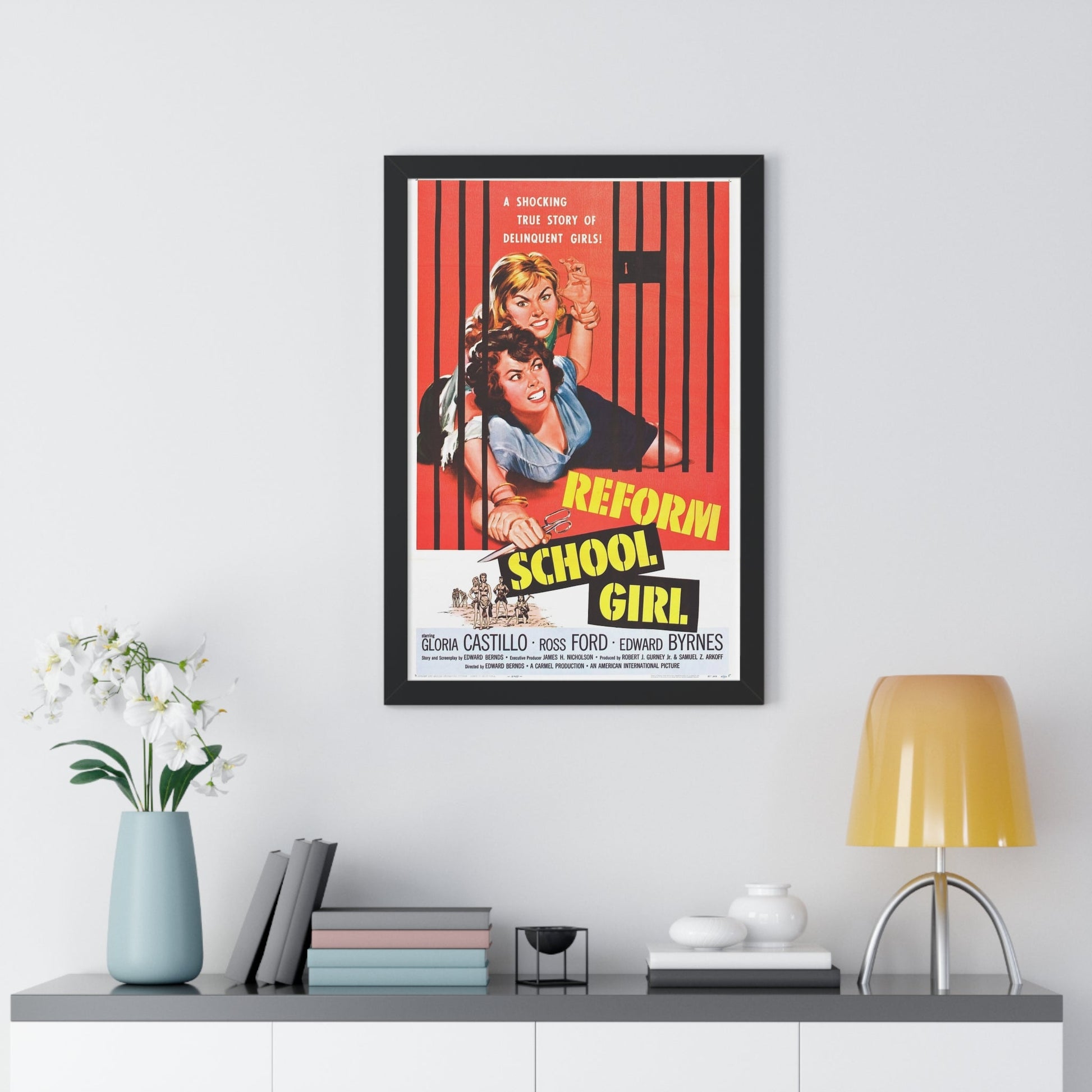 REFORM SCHOOL GIRL 1957 - Framed Movie Poster-The Sticker Space