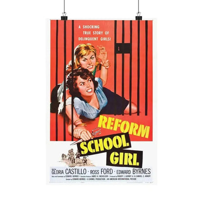 REFORM SCHOOL GIRL 1957 - Paper Movie Poster 12″ x 18″ Matte - The Sticker Space