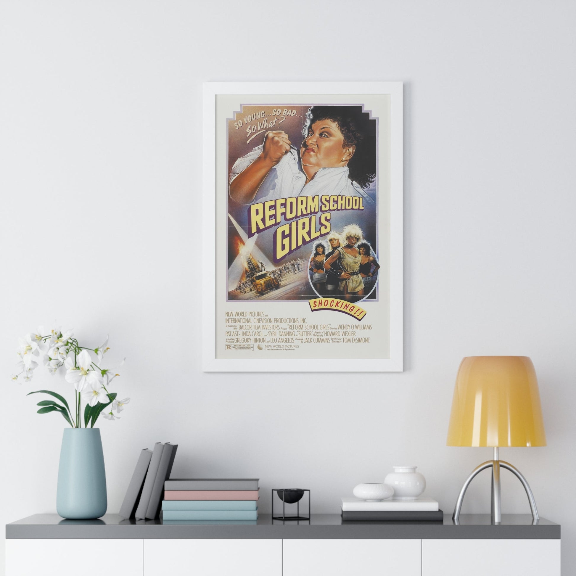 REFORM SCHOOLGIRLS 1986 - Framed Movie Poster-The Sticker Space