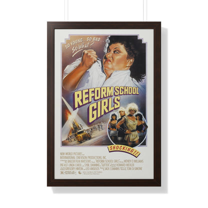 REFORM SCHOOLGIRLS 1986 - Framed Movie Poster-20" x 30"-The Sticker Space