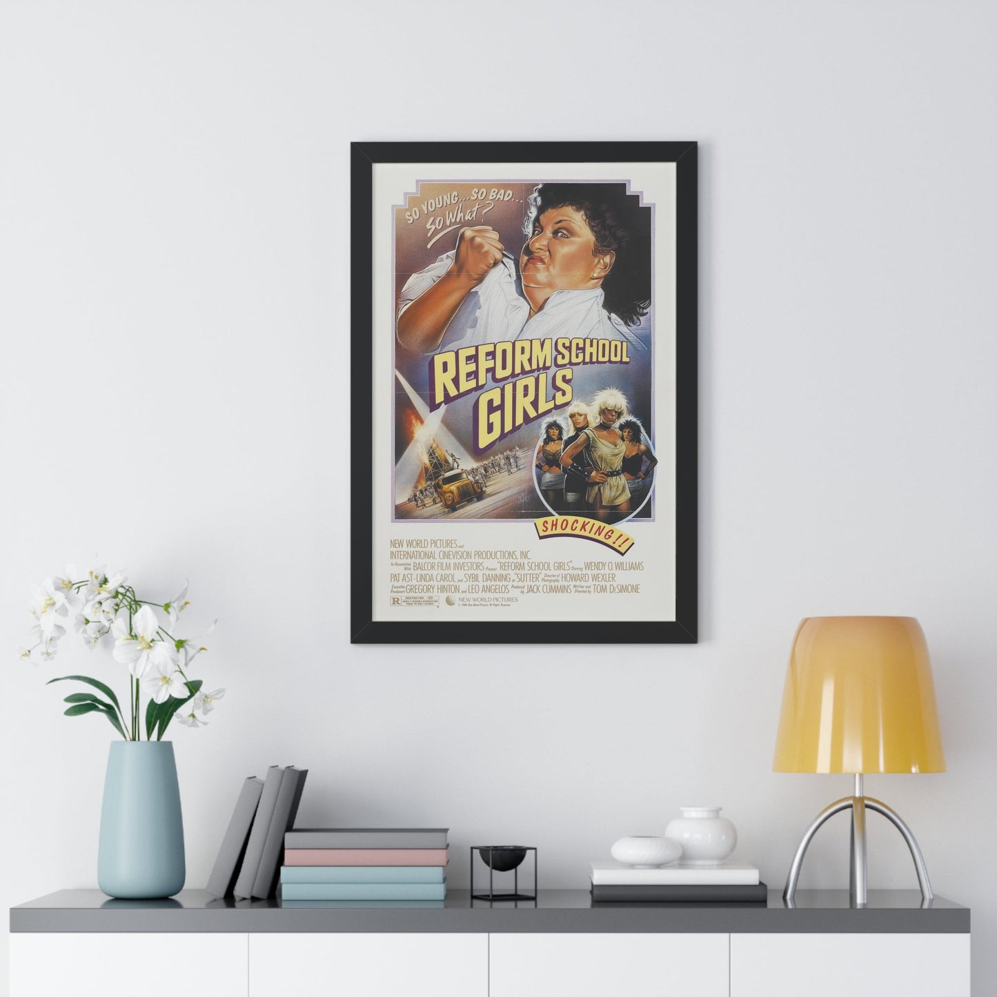 REFORM SCHOOLGIRLS 1986 - Framed Movie Poster-The Sticker Space