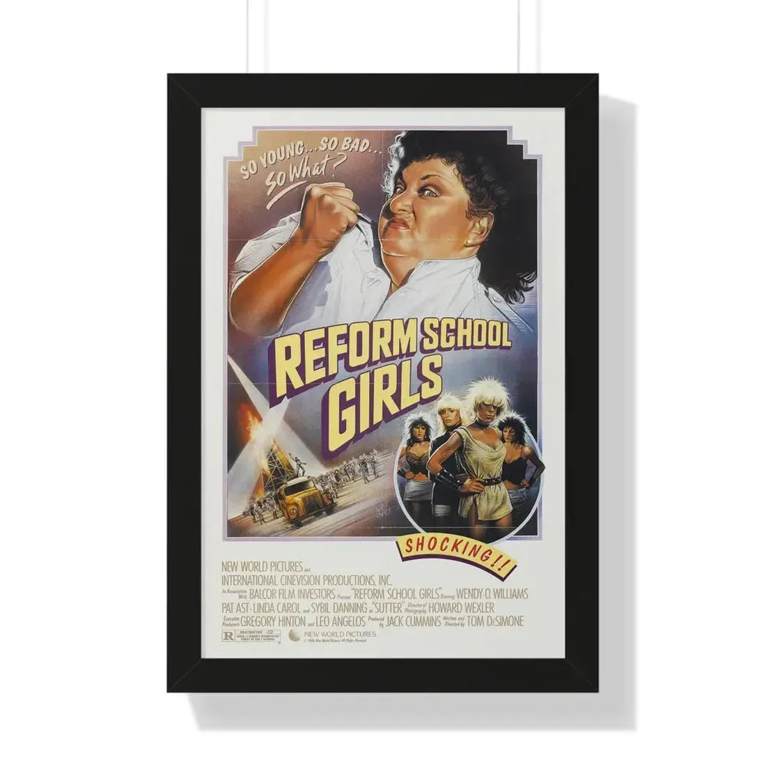 REFORM SCHOOLGIRLS 1986 - Framed Movie Poster - The Sticker Space