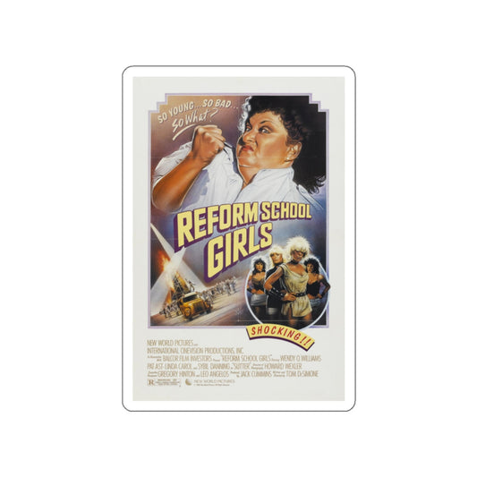 REFORM SCHOOLGIRLS 1986 Movie Poster STICKER Vinyl Die-Cut Decal-White-The Sticker Space