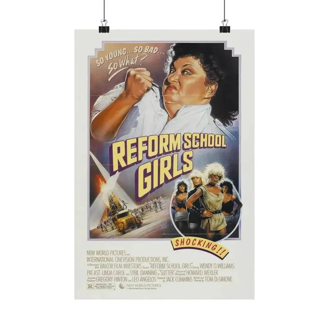 REFORM SCHOOLGIRLS 1986 - Paper Movie Poster 12″ x 18″ Matte - The Sticker Space
