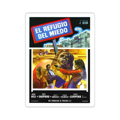 REFUGE OF FEAR 1974 Movie Poster - STICKER Vinyl Kiss-Cut Decal 6 Inch White - The Sticker Space