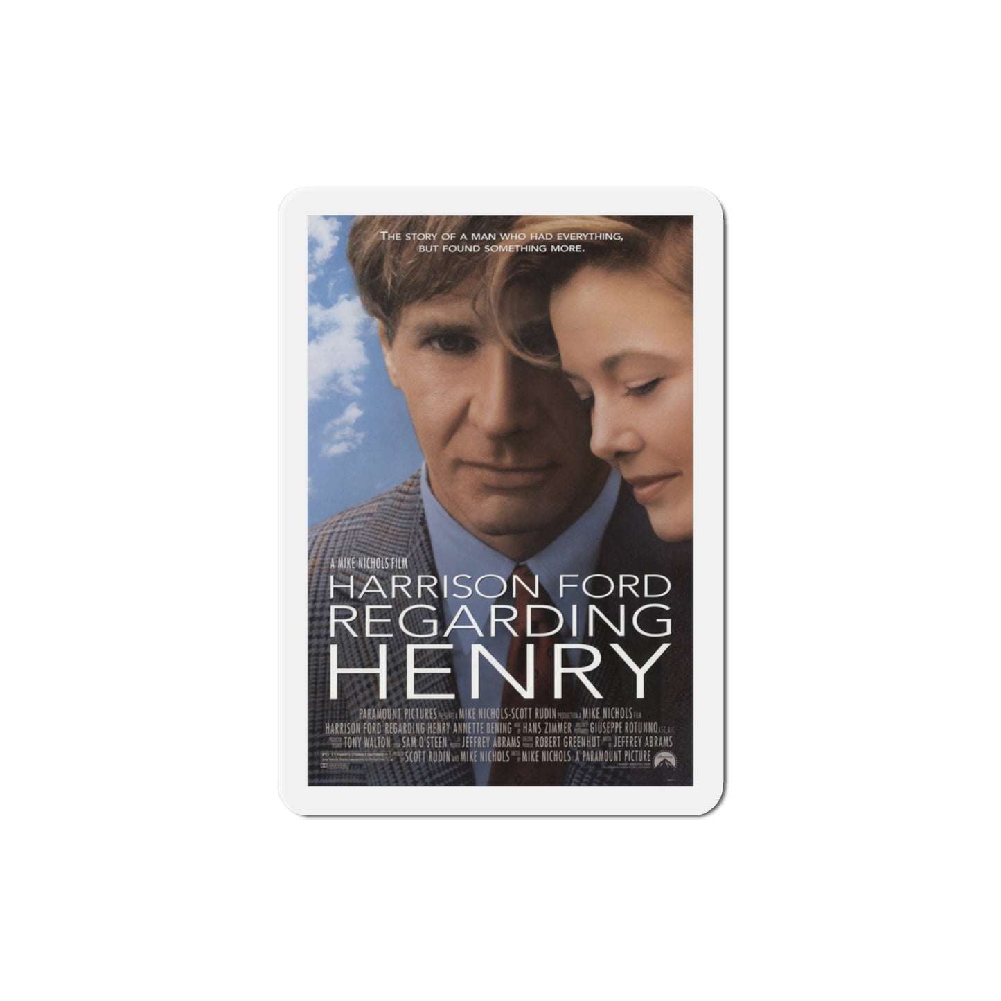 Regarding Henry 1991 Movie Poster Die-Cut Magnet-3" x 3"-The Sticker Space