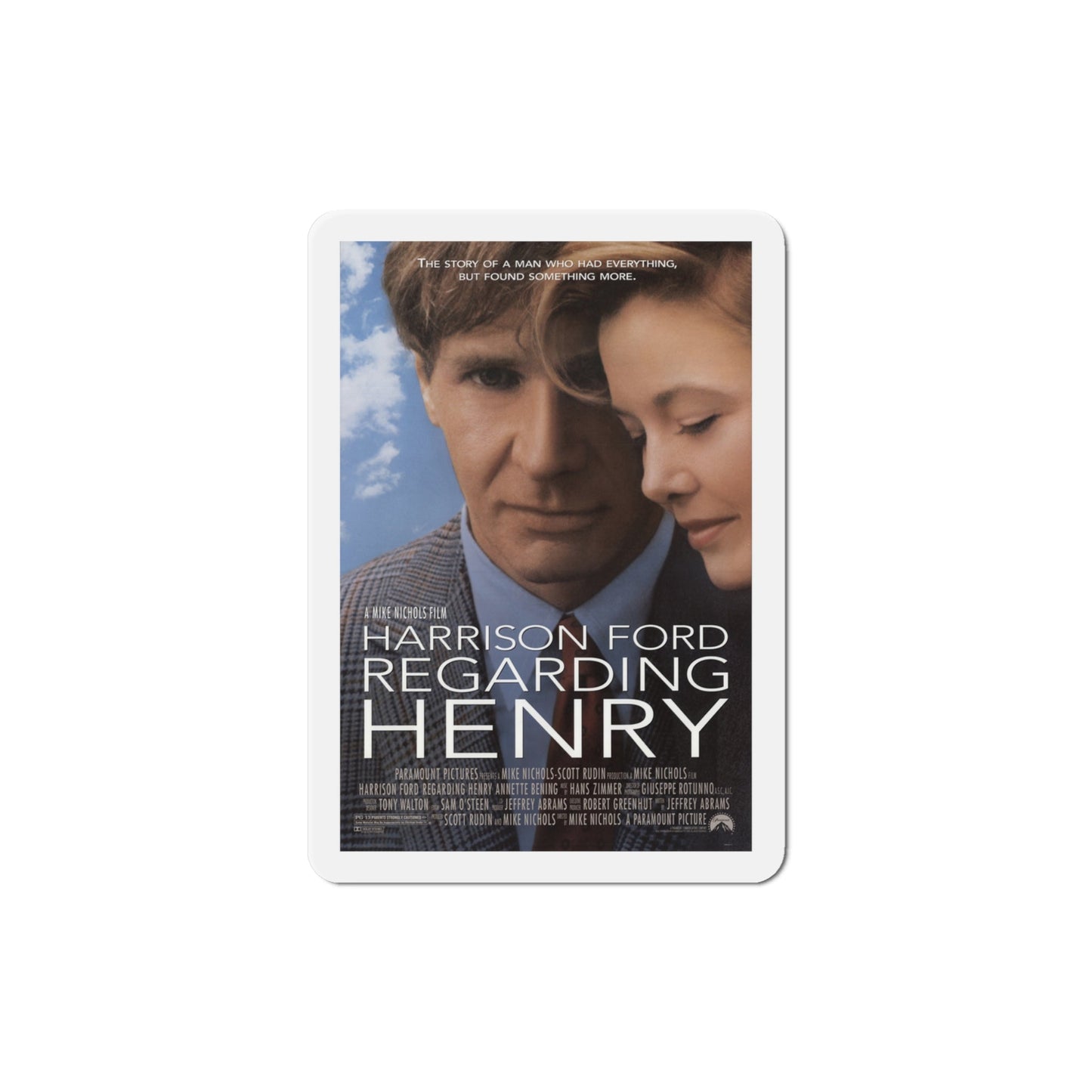 Regarding Henry 1991 Movie Poster Die-Cut Magnet-4" x 4"-The Sticker Space