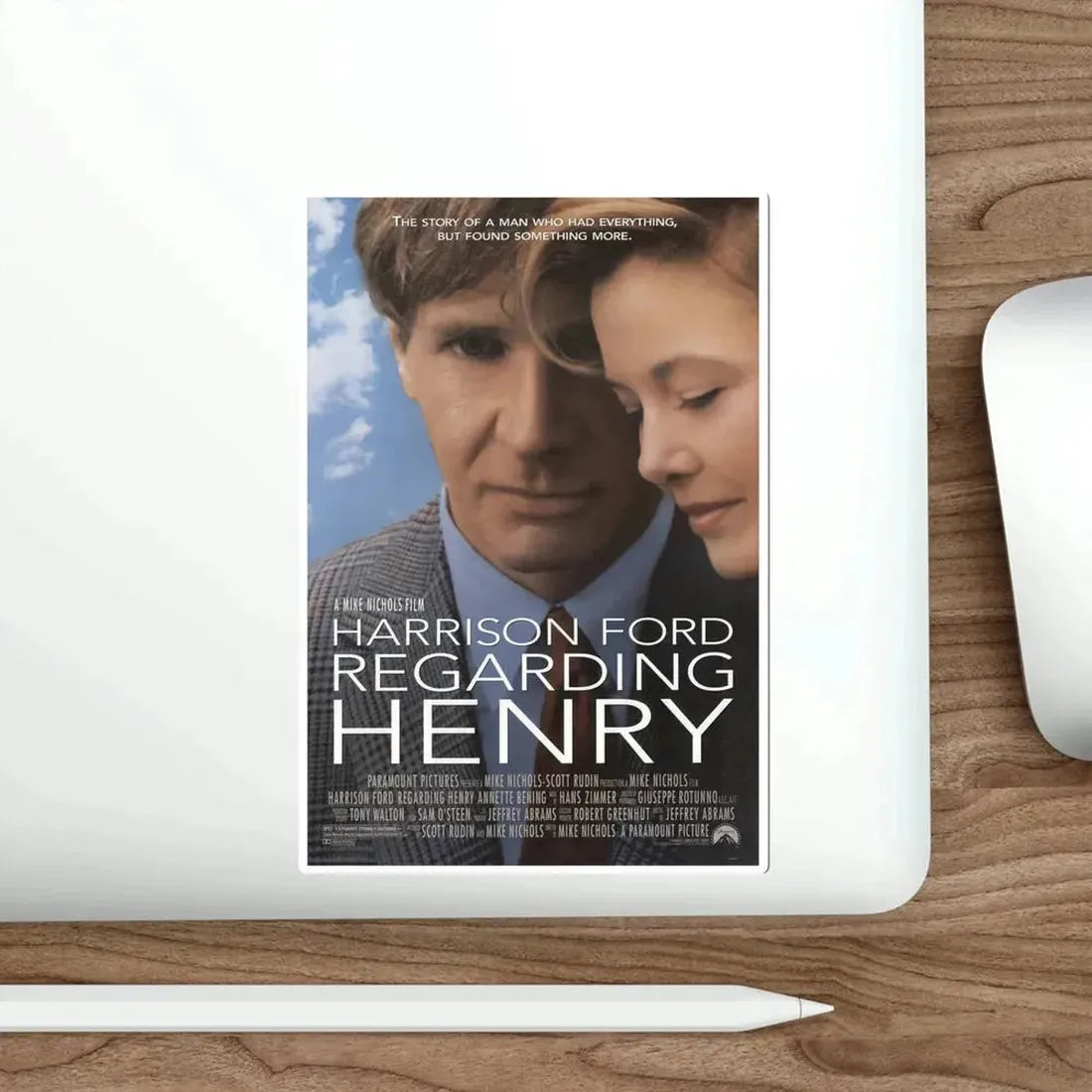 Regarding Henry 1991 Movie Poster STICKER Vinyl Die-Cut Decal - The Sticker Space