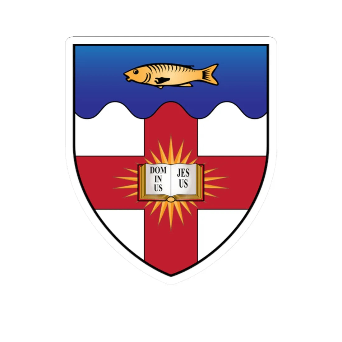 Regents Park College Oxford Coat Of Arms (England) (Coat of Arms) STICKER Vinyl Kiss-Cut Decal 2 Inch White - The Sticker Space