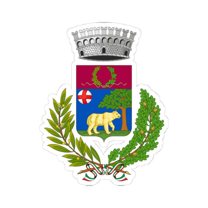 Reggello-Stemma (Italy) (Coat of Arms) STICKER Vinyl Kiss-Cut Decal 4 Inch White - The Sticker Space