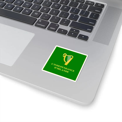 Regimental Colours of the Irish Legion Obverse (Ireland) STICKER Vinyl Kiss-Cut Decal - The Sticker Space