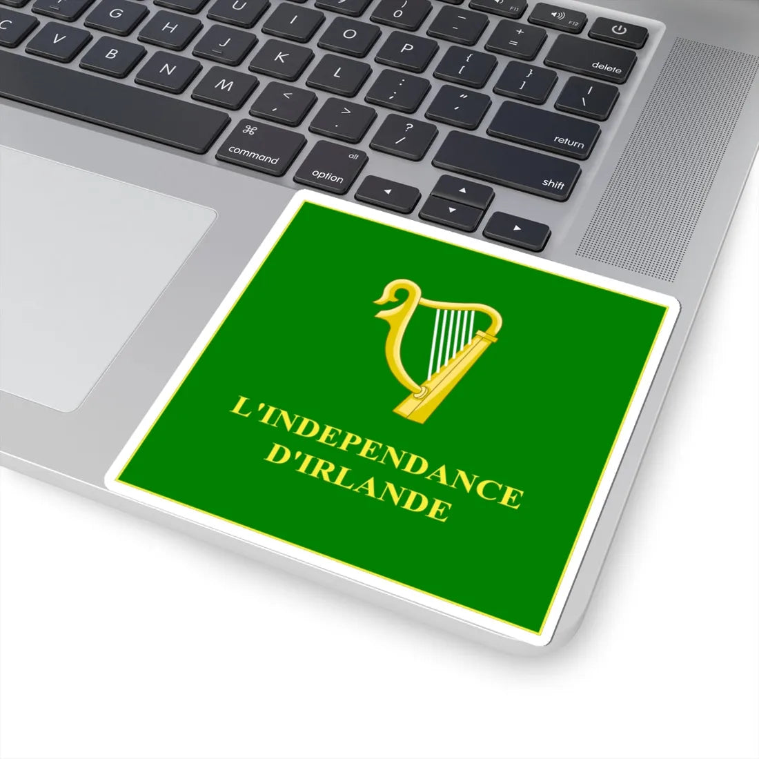 Regimental Colours of the Irish Legion Obverse (Ireland) STICKER Vinyl Kiss-Cut Decal - The Sticker Space