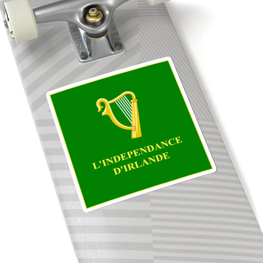 Regimental Colours of the Irish Legion Obverse (Ireland) STICKER Vinyl Kiss-Cut Decal - The Sticker Space