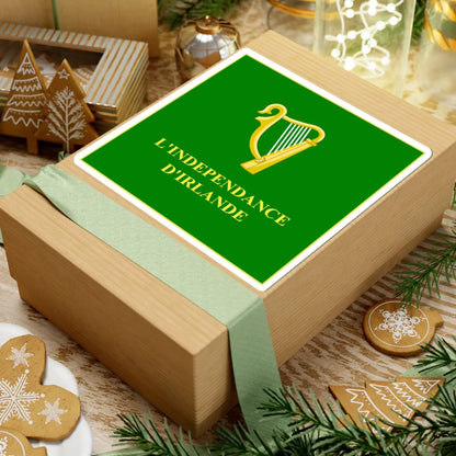 Regimental Colours of the Irish Legion Obverse (Ireland) STICKER Vinyl Kiss-Cut Decal - The Sticker Space