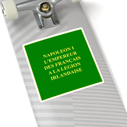 Regimental Colours of the Irish Legion Reverse (Ireland) STICKER Vinyl Kiss-Cut Decal - The Sticker Space