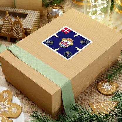 Regimental flag of Copenhagen Infantry Regiment (Denmark) STICKER Vinyl Kiss-Cut Decal - The Sticker Space