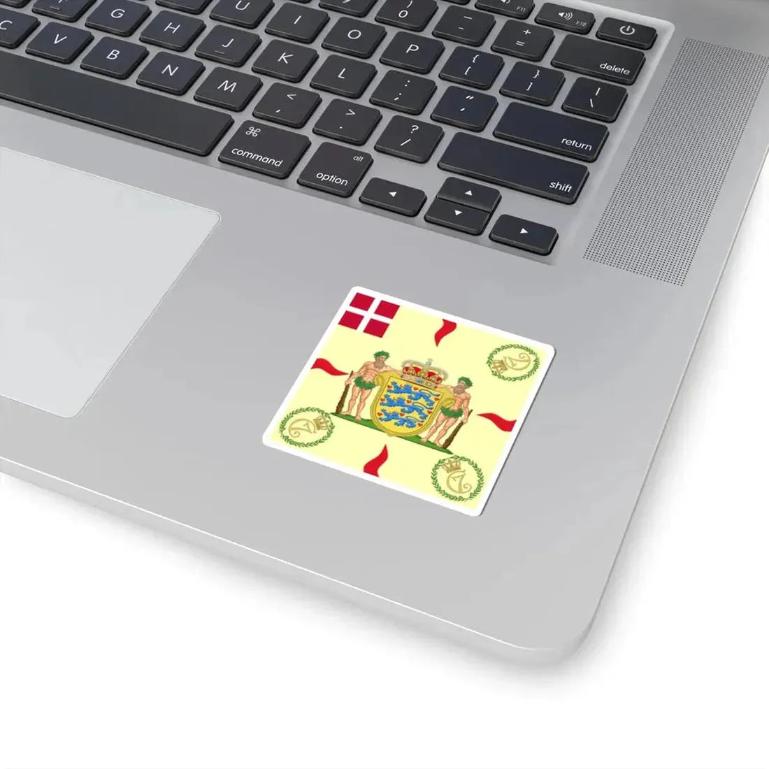 Regimental flag of Danish Life Regiment Denmark (Denmark) STICKER Vinyl Kiss-Cut Decal - The Sticker Space
