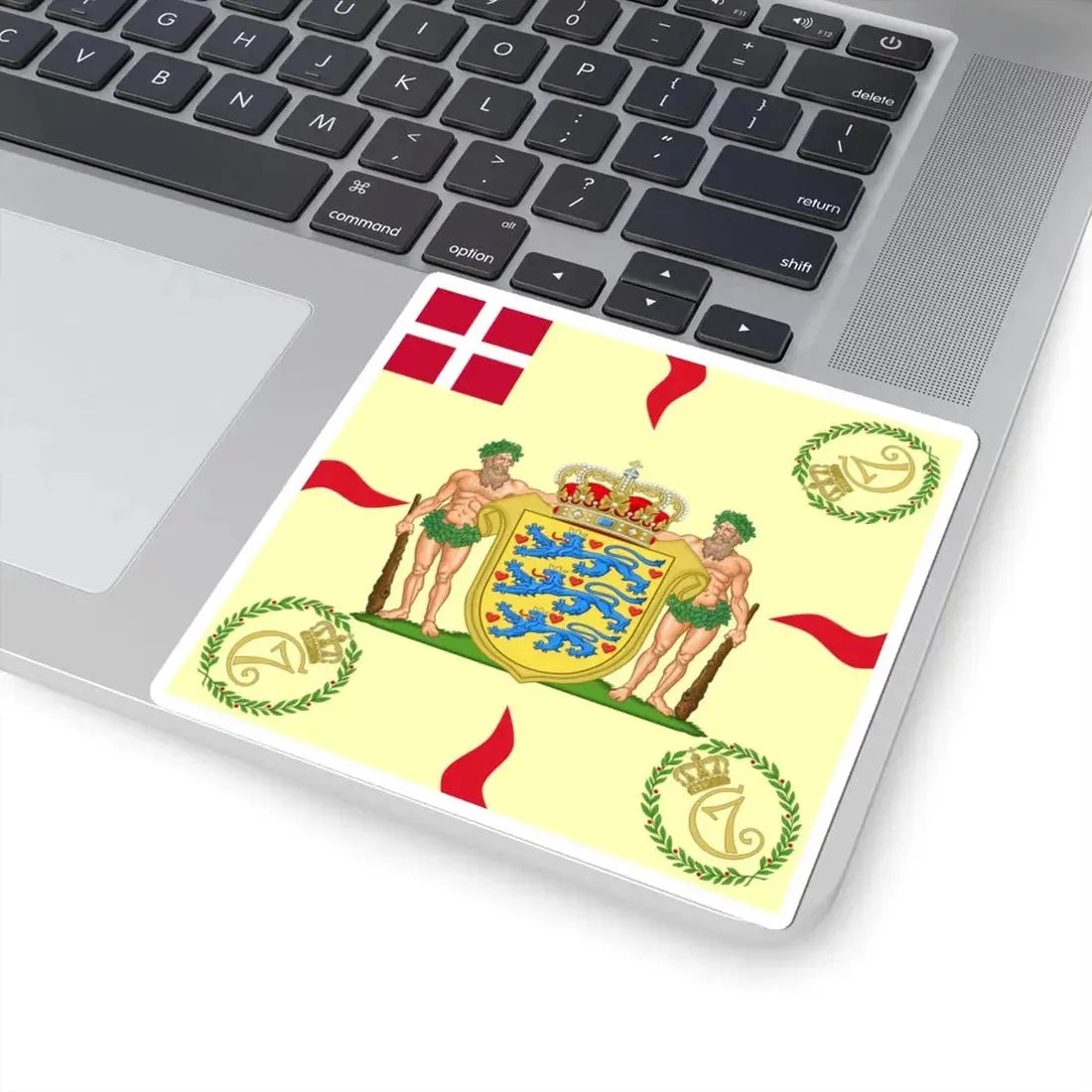 Regimental flag of Danish Life Regiment Denmark (Denmark) STICKER Vinyl Kiss-Cut Decal - The Sticker Space