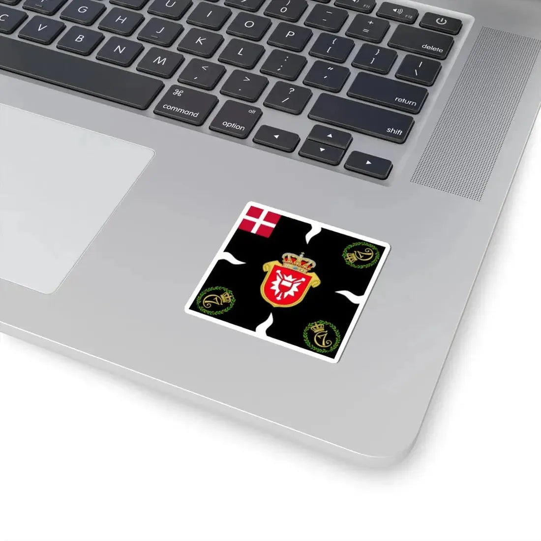 Regimental flag of Holstein Infantry Regiment 2 (Denmark) STICKER Vinyl Kiss-Cut Decal - The Sticker Space