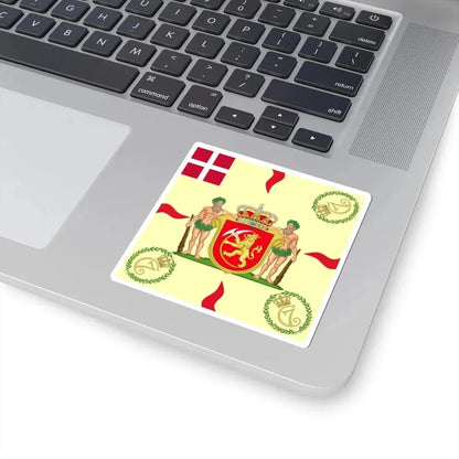 Regimental flag of Norwegian Infantry Regiment (Denmark) STICKER Vinyl Kiss-Cut Decal - The Sticker Space