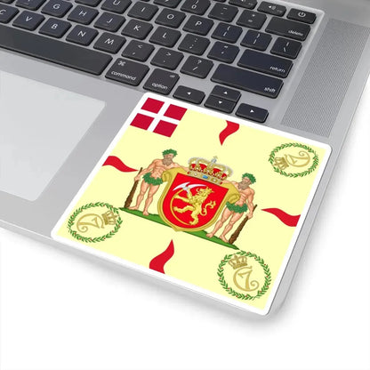 Regimental flag of Norwegian Infantry Regiment (Denmark) STICKER Vinyl Kiss-Cut Decal - The Sticker Space