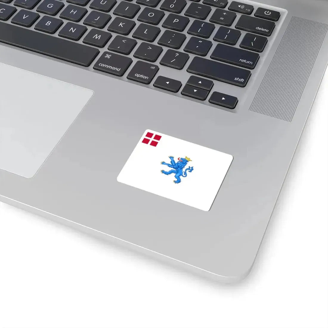 Regimental flag of Prince Fredericks Infantry Regiment (Denmark) STICKER Vinyl Kiss-Cut Decal - The Sticker Space