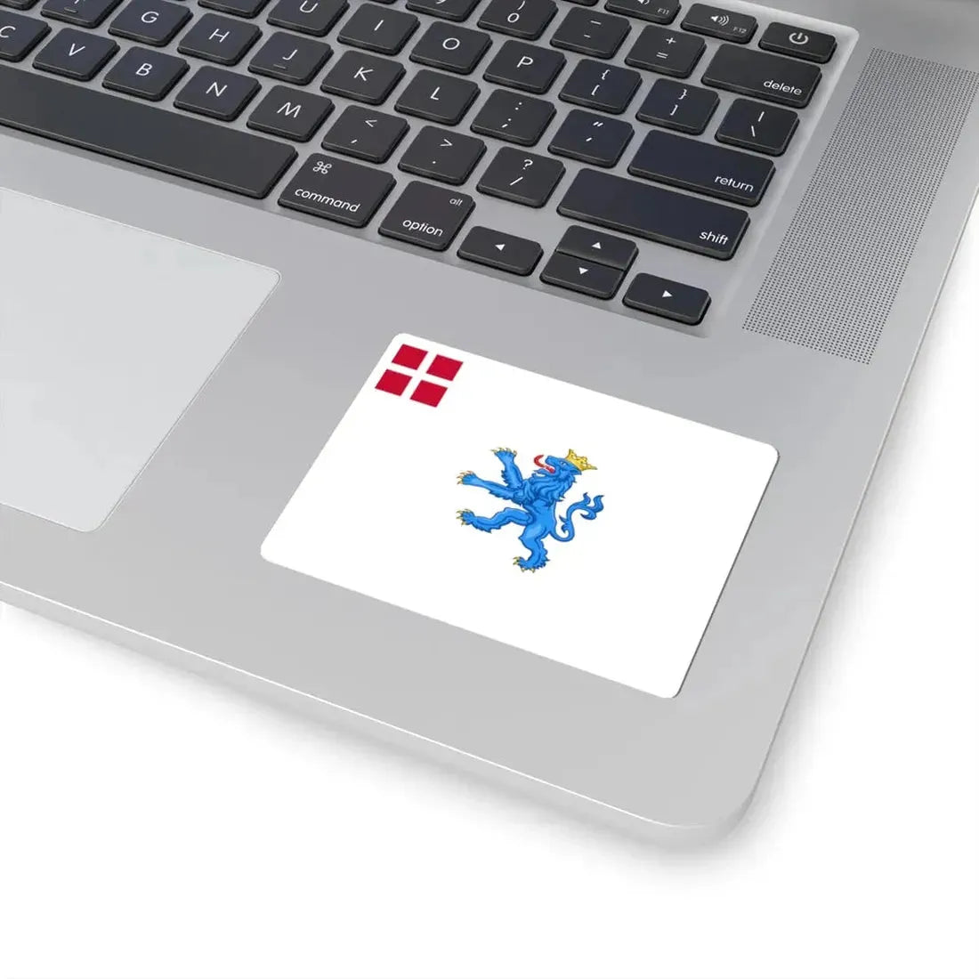 Regimental flag of Prince Fredericks Infantry Regiment (Denmark) STICKER Vinyl Kiss-Cut Decal - The Sticker Space