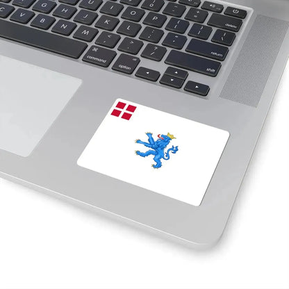 Regimental flag of Prince Fredericks Infantry Regiment (Denmark) STICKER Vinyl Kiss-Cut Decal - The Sticker Space