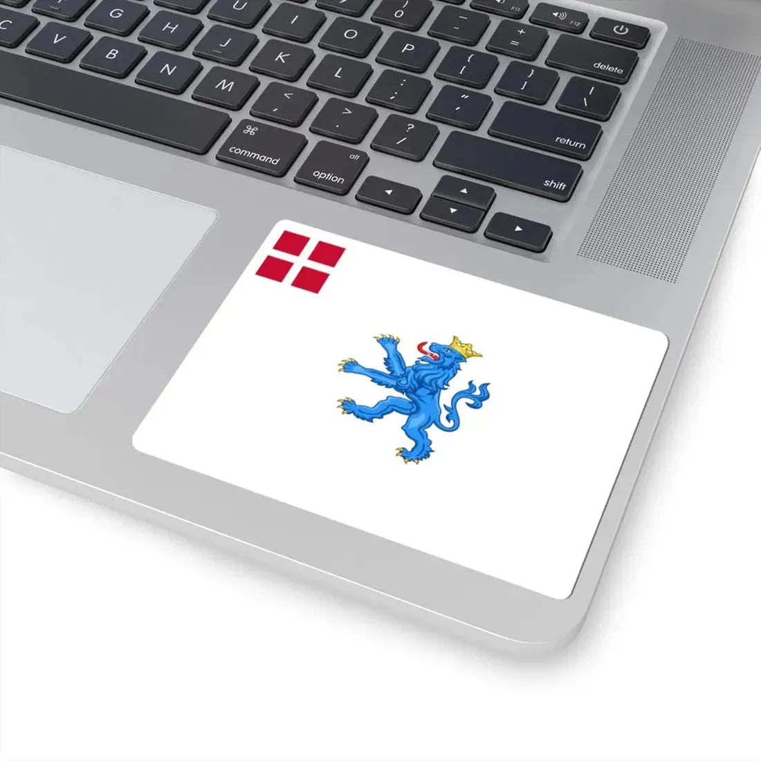 Regimental flag of Prince Fredericks Infantry Regiment (Denmark) STICKER Vinyl Kiss-Cut Decal - The Sticker Space