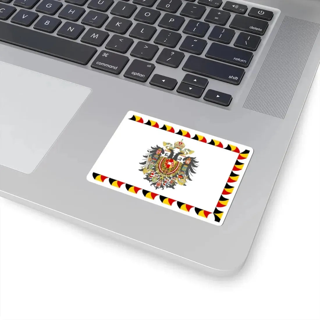 Regimental Flag of the Imperial-Royal Landwehr Cerimonial Flag of the Gardebataillon and Standard of the Common Army Obverse (Austria) STICKER Vinyl Kiss-Cut Decal - The Sticker Space