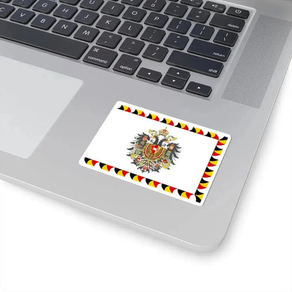 Regimental Flag of the Imperial-Royal Landwehr Cerimonial Flag of the Gardebataillon and Standard of the Common Army Obverse (Austria) STICKER Vinyl Kiss-Cut Decal - The Sticker Space