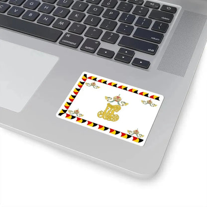 Regimental Flag of the Imperial-Royal Landwehr Reverse (Austria) STICKER Vinyl Kiss-Cut Decal - The Sticker Space