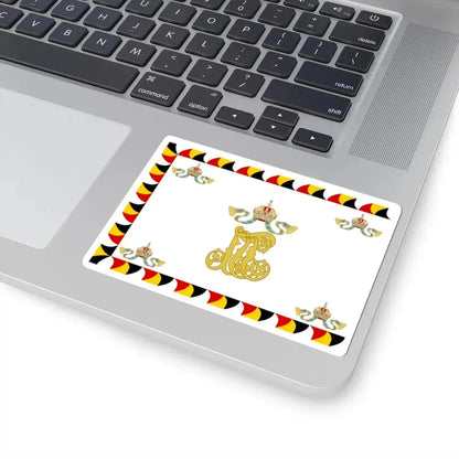 Regimental Flag of the Imperial-Royal Landwehr Reverse (Austria) STICKER Vinyl Kiss-Cut Decal - The Sticker Space