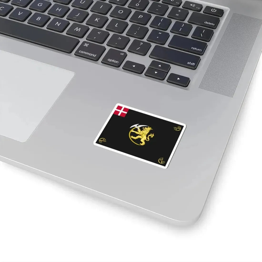 Regimental flag of The Kings Life Regiment (Denmark) STICKER Vinyl Kiss-Cut Decal - The Sticker Space