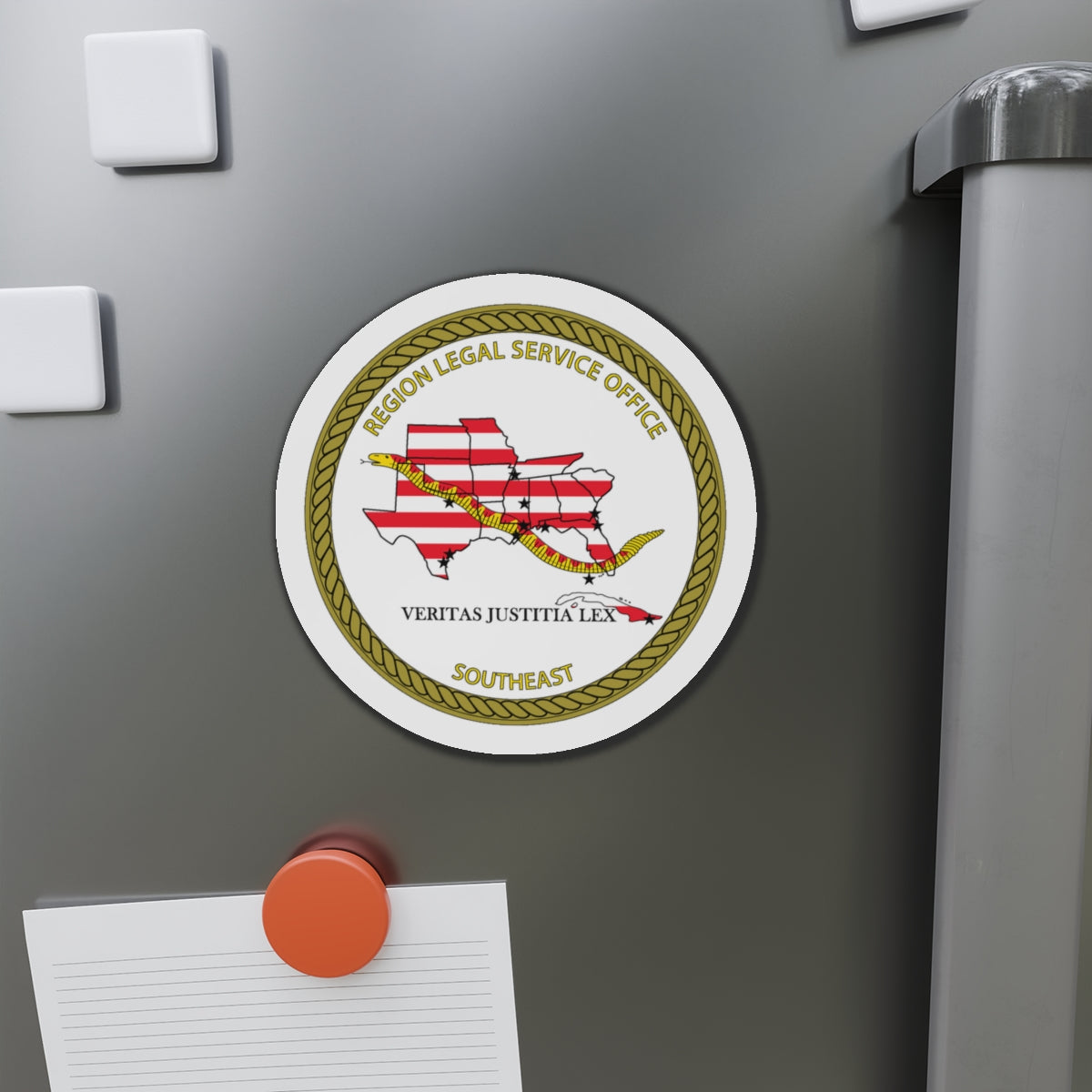 Region Legal Service Office Southeast (U.S. Navy) Die-Cut Magnet-The Sticker Space