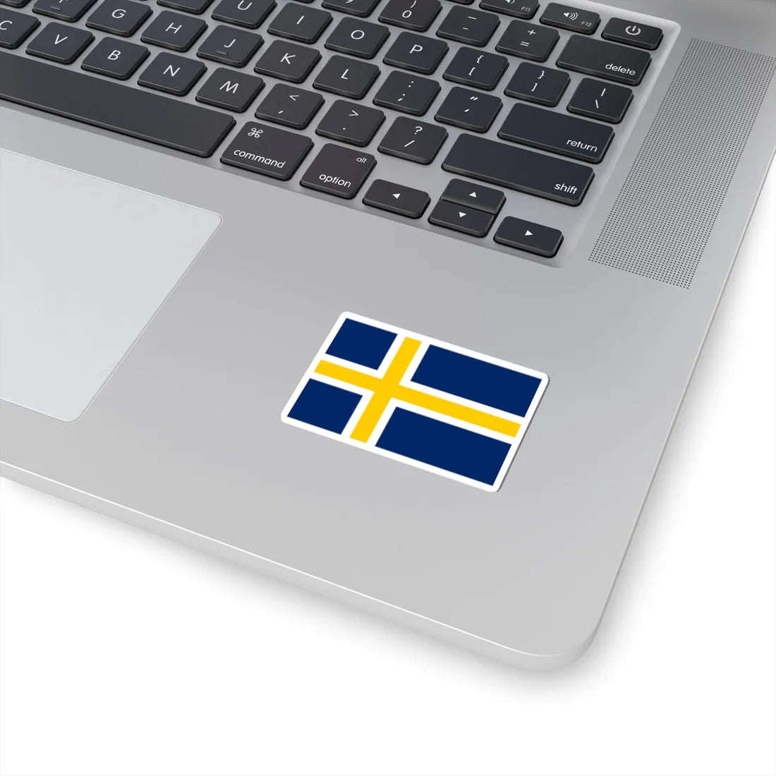 Regional flag of Roslagen (Sweden) STICKER Vinyl Kiss-Cut Decal - The Sticker Space