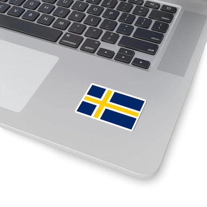 Regional flag of Roslagen (Sweden) STICKER Vinyl Kiss-Cut Decal - The Sticker Space