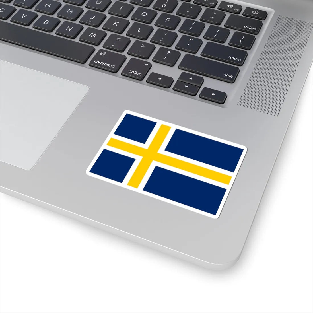 Regional flag of Roslagen (Sweden) STICKER Vinyl Kiss-Cut Decal - The Sticker Space