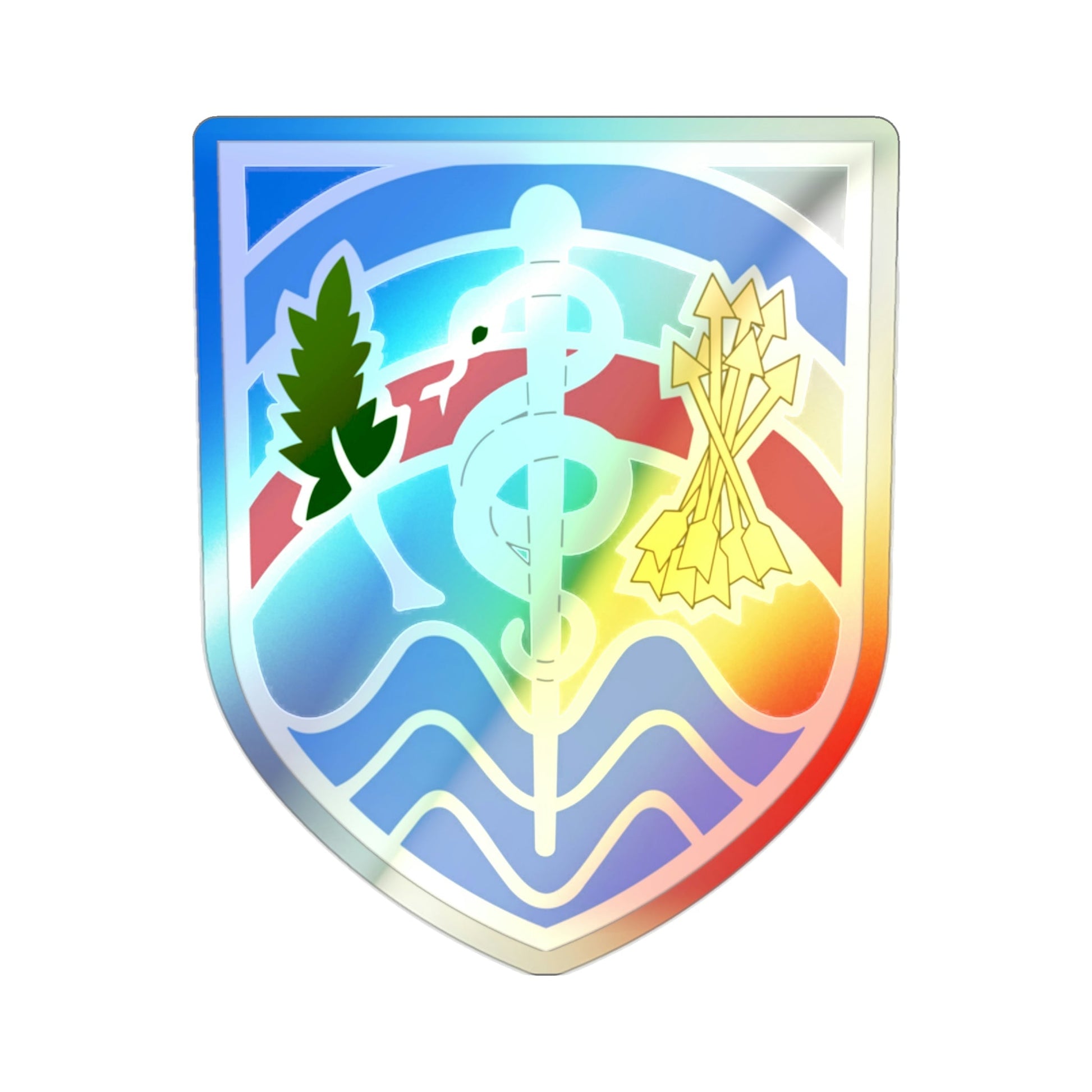 Regional Health Command Atlantic (U.S. Army) Holographic STICKER Die-Cut Vinyl Decal-2 Inch-The Sticker Space