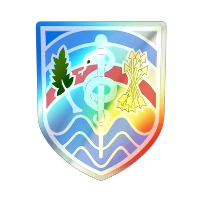 Regional Health Command Atlantic (U.S. Army) Holographic STICKER Die-Cut Vinyl Decal 5 Inch Holographic - The Sticker Space