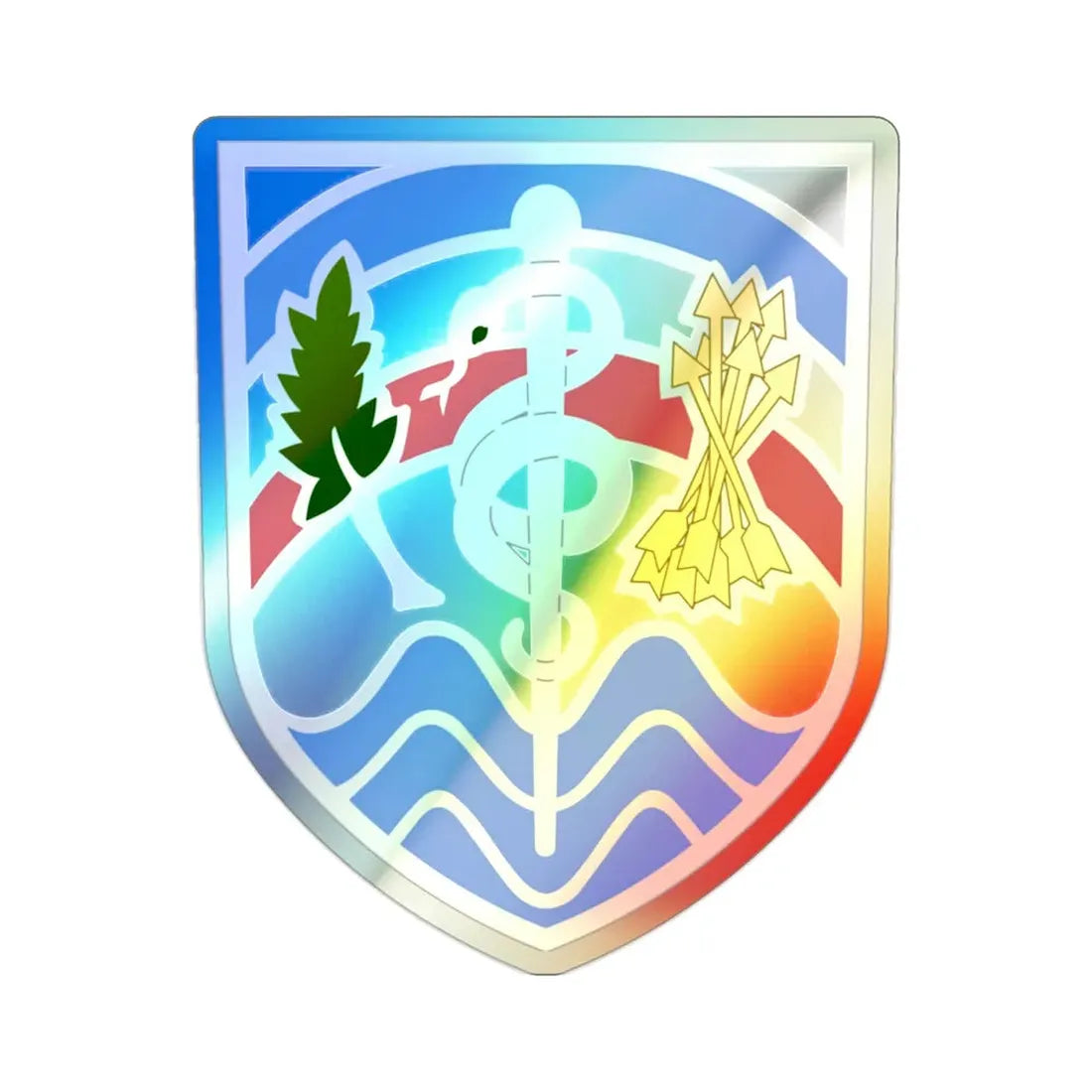 Regional Health Command Atlantic (U.S. Army) Holographic STICKER Die-Cut Vinyl Decal - The Sticker Space