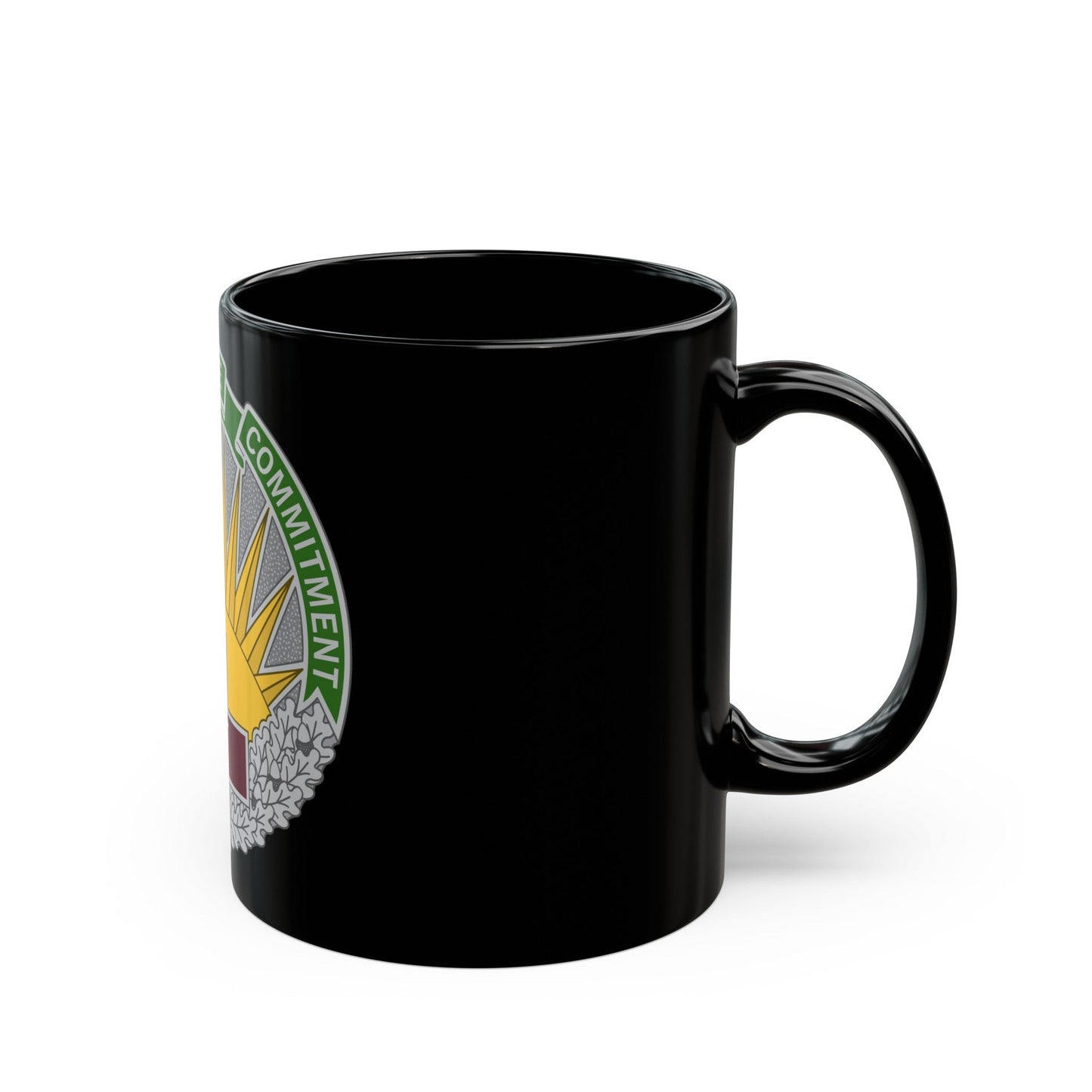 Regional Health Command Central (U.S. Army) Black Coffee Mug-The Sticker Space