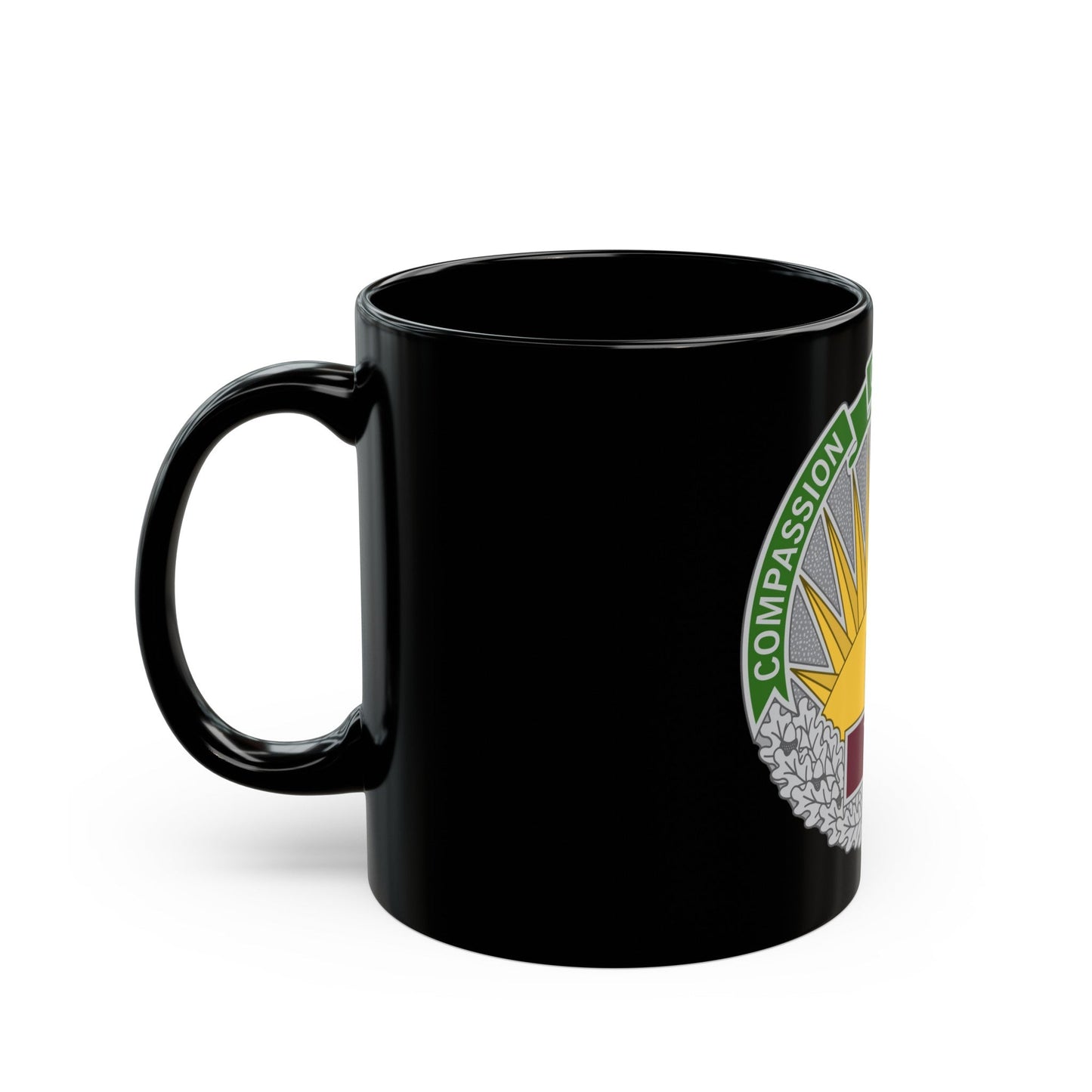 Regional Health Command Central (U.S. Army) Black Coffee Mug-The Sticker Space