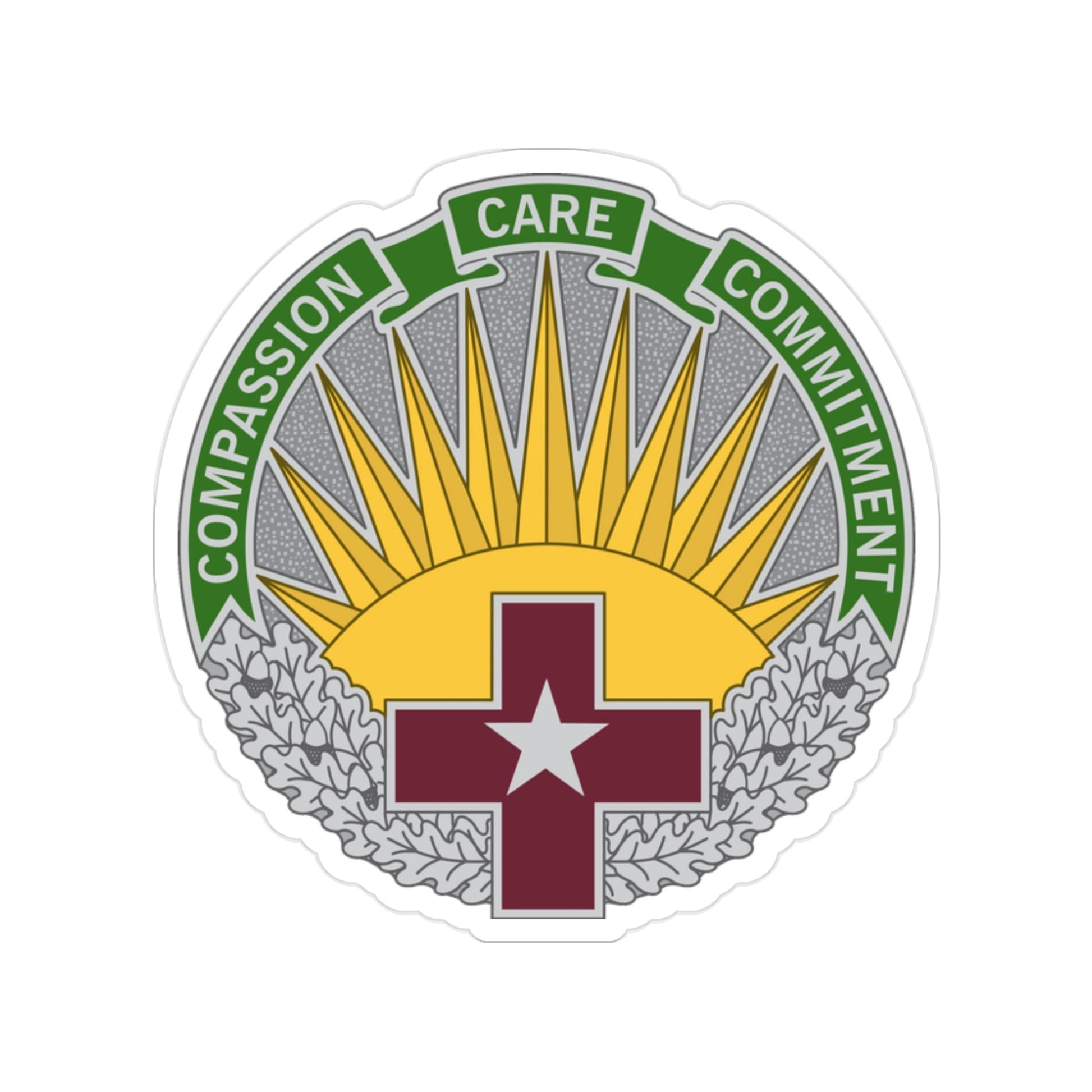 Regional Health Command Central (U.S. Army) Transparent STICKER Die-Cut Vinyl Decal-2 Inch-The Sticker Space