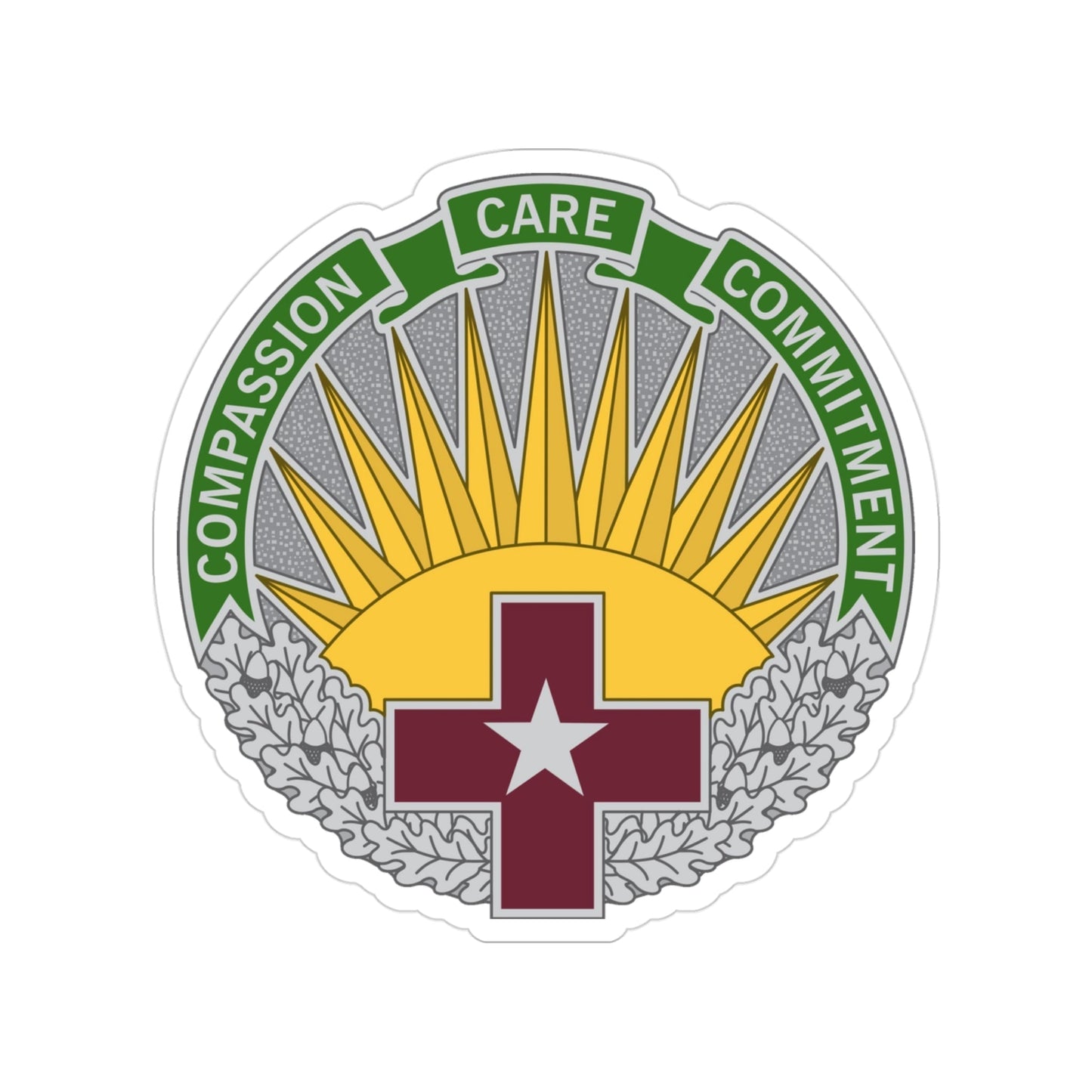 Regional Health Command Central (U.S. Army) Transparent STICKER Die-Cut Vinyl Decal-3 Inch-The Sticker Space