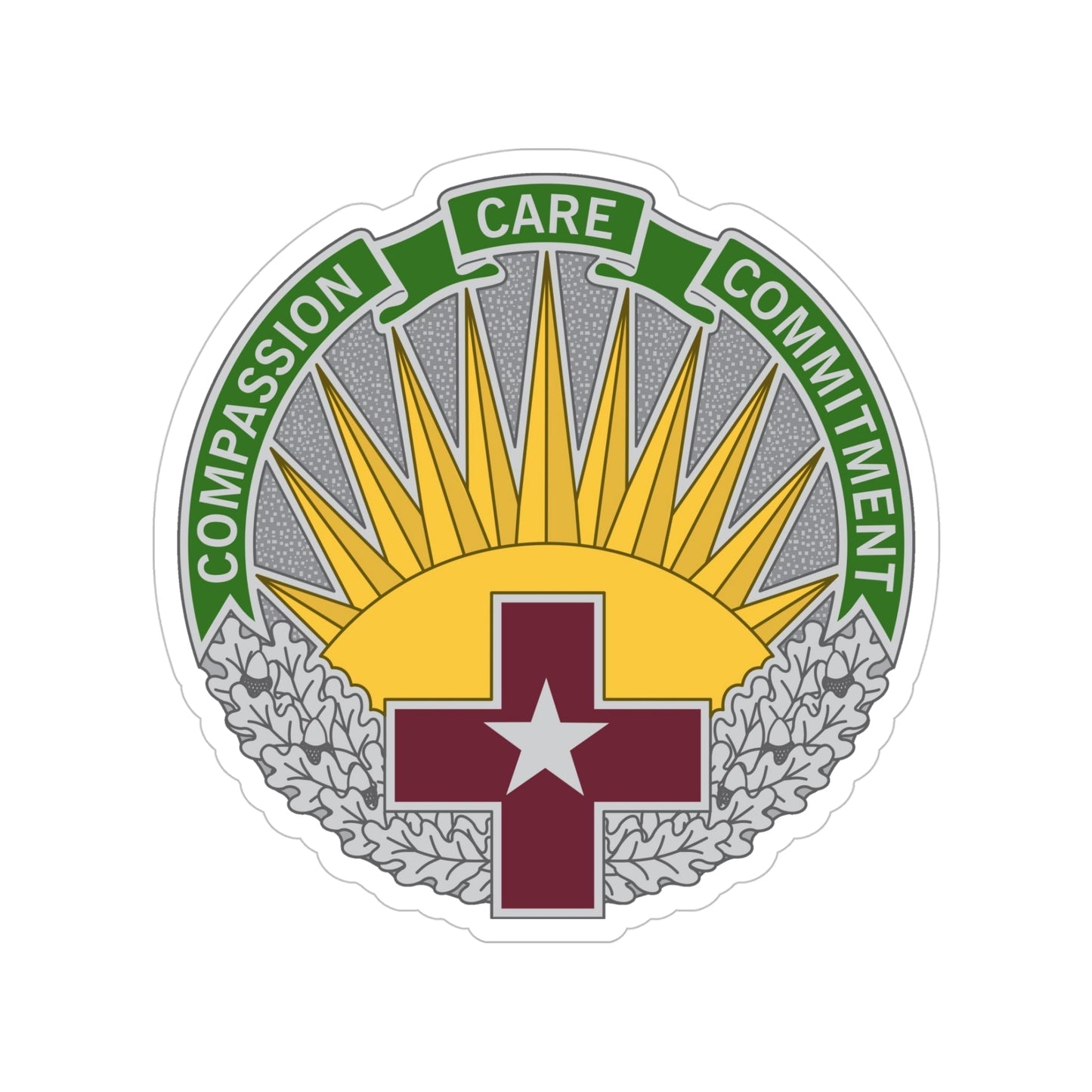 Regional Health Command Central (U.S. Army) Transparent STICKER Die-Cut Vinyl Decal-5 Inch-The Sticker Space